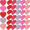 Glenmal 200 Pack Valentine's Day Heart Shape Sticky Notes, 3 x 3 Inch, Cute Self-Adhesive Pastel Notepads