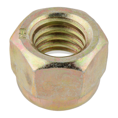MAKERS BOLT 5/8"-11 (10 Pack) 8 Grade Nylon Insert Lock Nuts, Yellow Zinc by