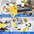 2 1 IPX7 6 Electric Spin Scrubber in Scrubber Brush & Cleaning Spray with No-Rinse Formula Cleaner Full Body Waterproof