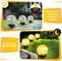 2-Pack ASOMST Garden Solar Lights Outdoor, Cracked Glass Ball Light Waterproof, Decorative Solar Globe Lights Warm