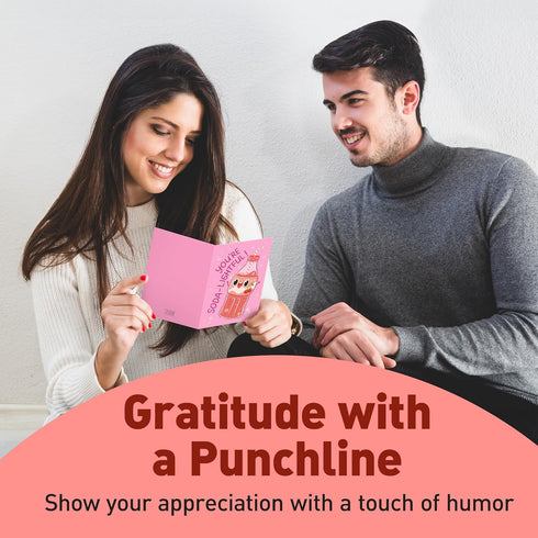 4x5.5 S&O Assorted Funny Thank You Cards with Envelopes - Cute Thank You Cards for Teachers, Office Coworker, Employee