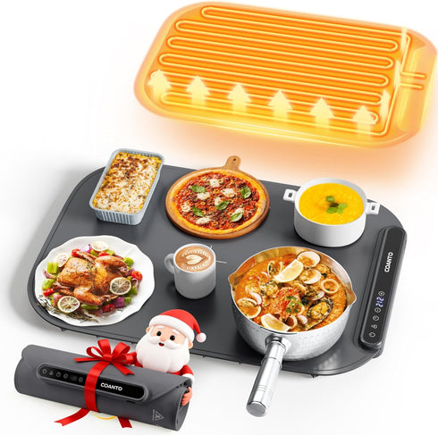Food Warming Mat, Food Warmers for Parties Buffet, Silicone Heating Mat with