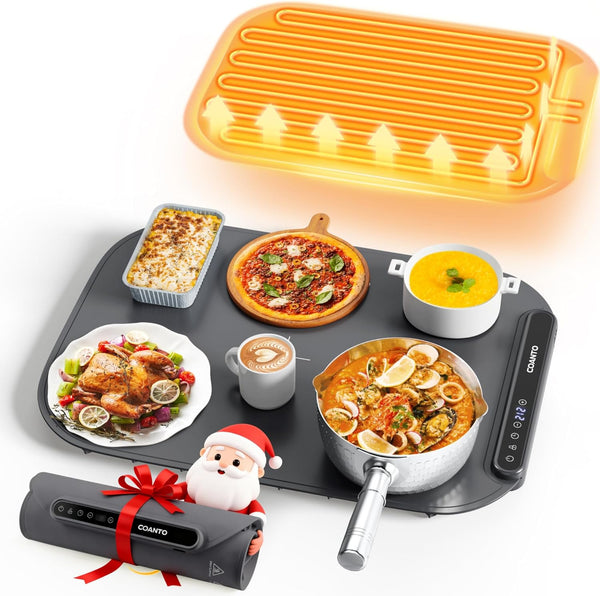 Food Warming Mat, Food Warmers for Parties Buffet, Silicone Heating Mat with