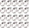 Glarks 20Pcs Adjustable Worm Gear Hose Clamps Assortment Kit, 304 Stainless Steel, 18-32MM Range for Plumbing