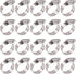 Glarks 20Pcs Adjustable Worm Gear Hose Clamps Assortment Kit, 304 Stainless Steel, 18-32MM Range for Plumbing