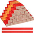 Lincia 300 Pcs Carpenter Pencils - 7 Inch Octagonal Flat Marking Pencils for Woodworking, Red