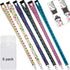 YOUOWO 6 Pack Lanyards with ID Badge Holder, Vertical for Cruise Keys, Breakaway Safety Quick Release