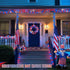 250 4th 91.5ft 8 JMEXSUSS LED Red White and Blue Lights for of July Decorations - Connectable Patriotic Lights Outdoor