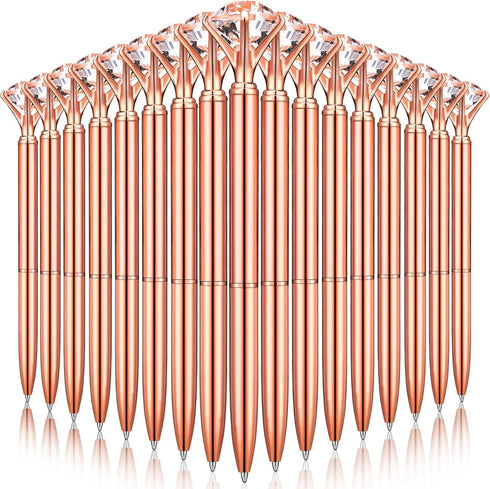 Yahenda 50 Pcs Diamond Pens - Bridal Shower Ballpoint Pen with Black Ink, Bling Pen for Women Bridesmaid Wedding