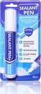 White Caulk Marker, Waterproof Silicone Colorant Paint, Stain Remover for Sink, Kitchen, Shower, Bathroom Tile, White,