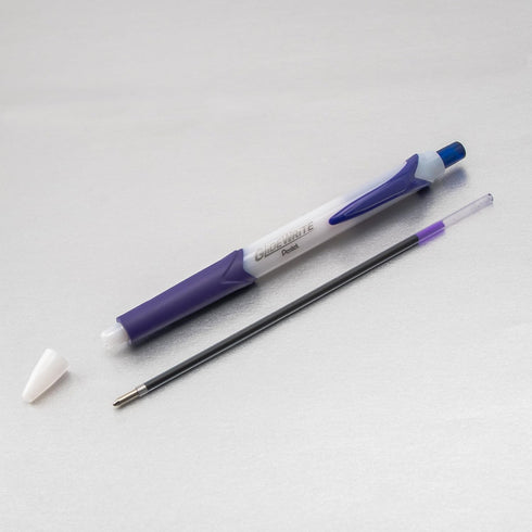 Pentel GlideWrite Ballpoint Pen with TechniFlo Ink, Medium Line (1.0mm) Blue Ink, Pack of 6 (BX910BP6C)