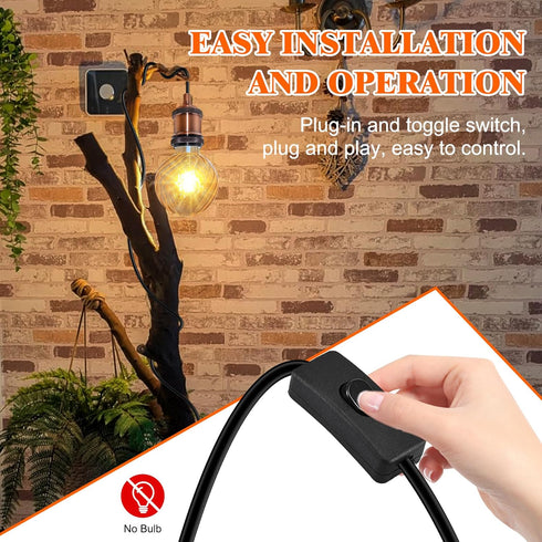 Puanticn 16.4 E26 E27 Bulb Vintage Brass Plug in Pendant Light Fixture, Ft Black Thicken Round Cable Hanging Lamp Kit