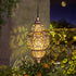 Solar Lanterns,Outdoor Garden Decor Solar Lantern Metal Moroccan Chandelier Gardening Decorative,Outside Hanging Lights