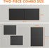Heavy Duty Metal Pegboard Organizer - Wall Storage Steel Peg Board Panels Set with 1/4 inch Round Holes, 2 Pack