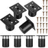 DOITOOL 8pcs Adjustable Furniture Feet Aluminum Alloy Heavy Duty Cabinet Legs DIY