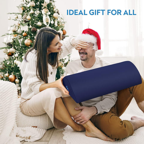 Ergonomic Foot Rest Pillow for Under Desk, Anti-Fatigue Support for Office Chair, Car Seat, Gaming Chair - Blue