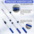 Dekonmon 16PCS, 9&4 Inch 2-4FT 4 Paint Roller Kit Paint Roller with Adjustable Stainless Steel Extension Pole