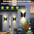 HAKSEIFA Butterfly Wall lihgts Decorations Solar Fence Lights Outdoor Solar Deck Light Waterproof LED Solar Powered