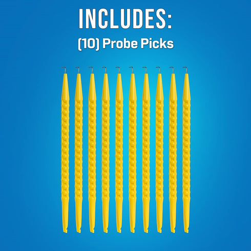 Jonard Tools JIC-22035NT/10 Yellow Probe Pick Spudger with L-Shaped Wire Hook, 7" Length (Pack of 10)