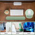 Set, MOSISO Wrist Rest Support for Mouse Pad&Keyboard Circle Curved Ergonomic Mousepad&Coaster Non-Slip Base