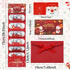 Mowpun 4 sets 6 of Christmas Cash Envelope Book with Slots, Money Holders for Cash Gift Cards with Red Envelope