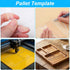 HekouJiub 3 Pocket Valet Tray Router Templates Rectangle Clear Acrylic Templates for Woodworking Transparent Router