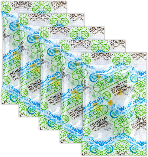 100Pcs 1 Gram Food Safe Desiccant Packs - Silica Gel Packets for Moisture Absorbers in Storage