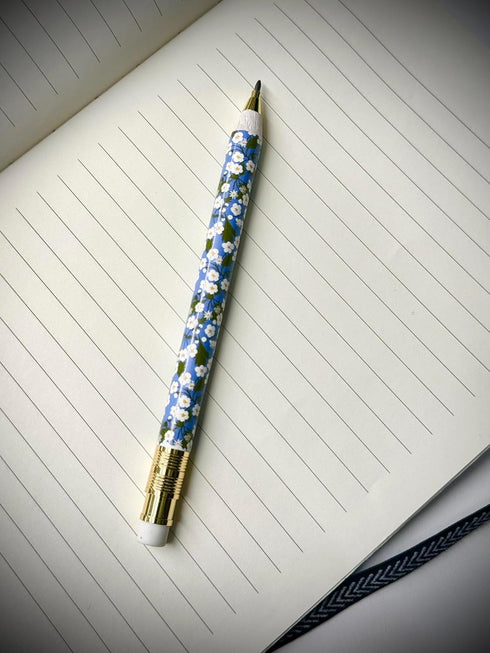 Galison Liberty Mitsi Mechanical Pencil Featuring Classic Japanese Design Inspired by Mitsi Print with Refillable Lead