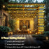 200 500 8 FT LED Christmas Lights Outdoor Fairy Lights Plug In Extra Long String Lights Clear Wire Waterproof Modes