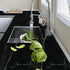Black Marble Peel and Stick Wallpaper - 17.7in*118in Self Adhesive Contact Paper for Kitchen Bathroom Countertops