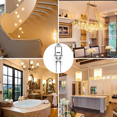 G4 Bulb 6V/12V/110V/220V 5W-30W, 2700K-6000K Dimmable (10ps) 110V 5W Halogen Adjustable Warm White Light, Halogen
