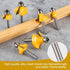 1/4 1/4 1/4-Inch Set Set 1/2", 3/8", 5/16" ,1/4",3/16",1/8" 6pcs roundover Router bit Shank Router bits Shank Shank