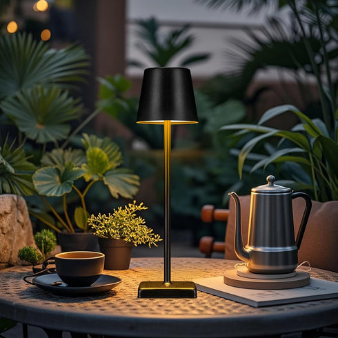 Livinlarge Cordless Table Lamps,Rechargeable Outdoor Solar LED Lamp,Portable USB Desk Lamp Waterproof,2000mAh