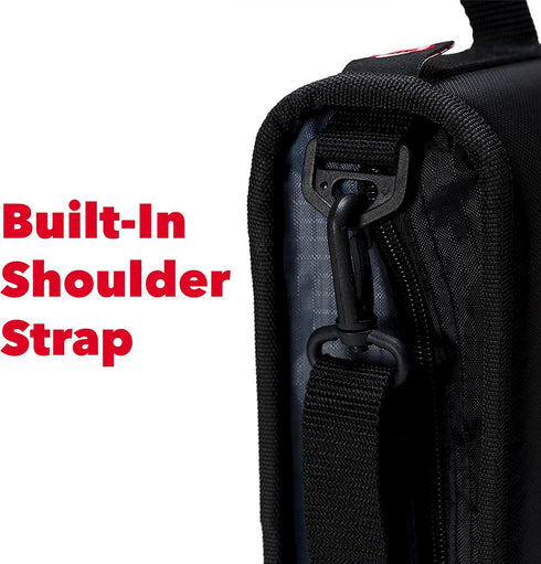 Case-it The Dual 2-in-1 Zipper Binder - Two 1.5 Inch D-Rings, Pencil Pouch, Multiple Pockets, Midnight Blue