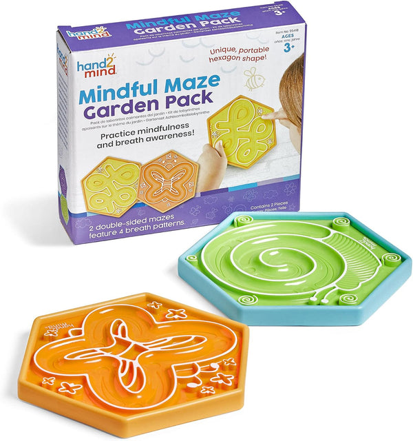hand2mind Mindful Maze Garden Pack, Tactile Sensory Toys for Toddlers, Calm Down