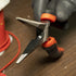 Proferred T19002 Side Cutting Long Nose Pliers with Cutter, 7" TPR Grip
