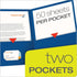 Oxford Twin-Pocket Folders, Textured Paper, Letter Size, Royal Blue, Box of 25, Holds 100 Sheets