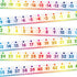Number Line Bulletin Board Border Rainbow -20 to 100 Classroom Decoration 36ft Roll