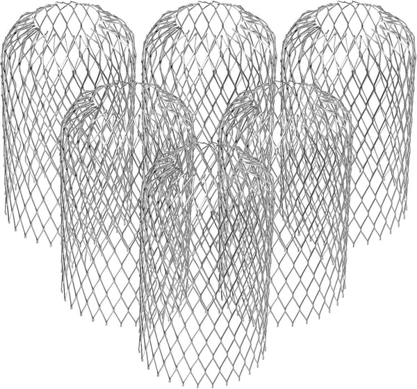 DOITOOL 6 Pack Gutter Downspout Guards 3 Inch Expandable Aluminium Filter Strainer, Stops Blockage from Leaves
