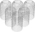 DOITOOL 6 Pack Gutter Downspout Guards 3 Inch Expandable Aluminium Filter Strainer, Stops Blockage from Leaves