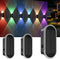 Solar Fence Lights Outdoor, Warm White & RGB 8 Modes Solar Wall