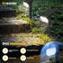 56 3000K IP65 4 Pack Ensenior Solar Spotlights Outdoor, LEDs Brightness Adjustable LED Solar Garden Lights, Halloween