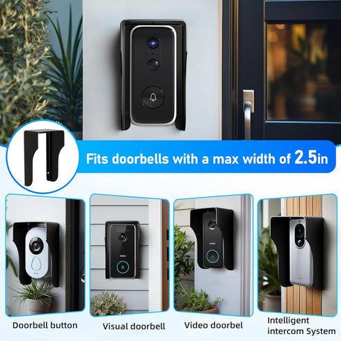 Doorbell Rain Cover for Ring Doorbell, Waterproof Anti-Glare Cover, Outdoor Keypad Protector