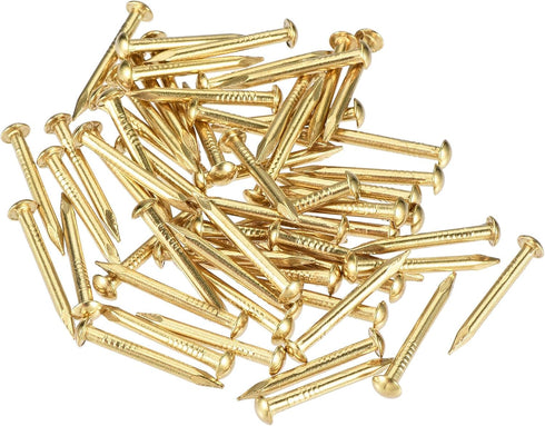 uxcell Small Tiny Hardware Brass Nails, 2mmx20mm(DxL) for DIY Wooden Boxes Accessories, 60pcs