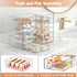 DOMNIU 24 4 Set Countertop, Makeup Drawer Storage Organizer with Drawers, Acrylic Office Desk Organization and Storage
