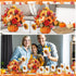 Afniimyapt 5 Set 3D 3D Autumn Harvest Bouquet Pop Up Cards Paper Flower Bouquet Pumpkin Popup Greeting Card with Blank