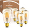 Hudson Vintage LED Edison Light Bulbs, 6W, 2200K Dimmable Warm Light, 60W Equivalent, E26/27 Base, 6 Pack