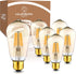 Hudson Vintage LED Edison Light Bulbs, 6W, 2200K Dimmable Warm Light, 60W Equivalent, E26/27 Base, 6 Pack