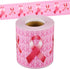 Colarr 68.9 Feet Breast Cancer Awareness Bulletin Board Borders, Pink Ribbon Straight Rolled Border Trim for Classroom