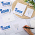 Motipuns 100 Sets 2026 Blue Graduation Thank You Cards with Envelopes and Stickers Pre-printed Message Bulk